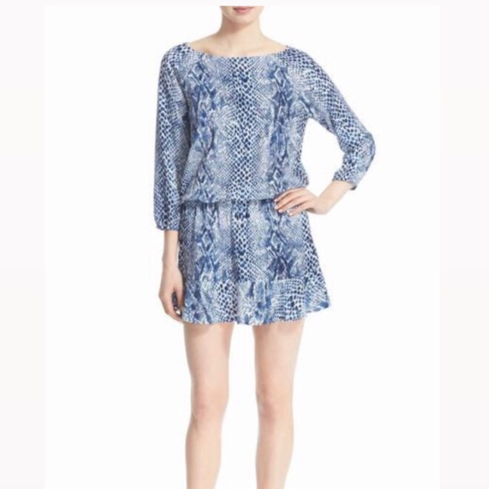 Soft Joie Blue Snake Prnt 1/2 Sleeve Mini 27